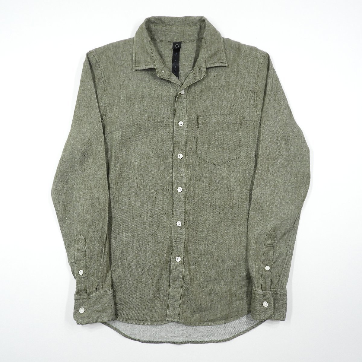 wjk ダブルジェイケイ 4872 cl20v ワイヤー ストレッチシャツ リネン size S #10427 ドメブラ きれいめ wire stretch shirt_画像1