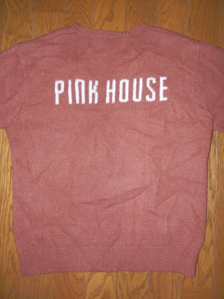 USED товар *PINK HOUSE Pink House нашивка имеется вязаный кардиган Brown 