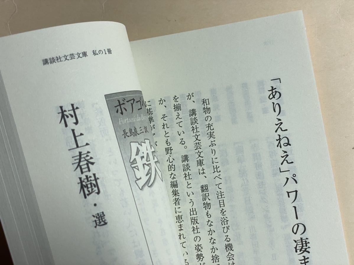 講談社文芸文庫創刊30周年　私の一冊　村上春樹　朝吹真理子　蓮實重彦　柴田元幸　川上未映子_画像3