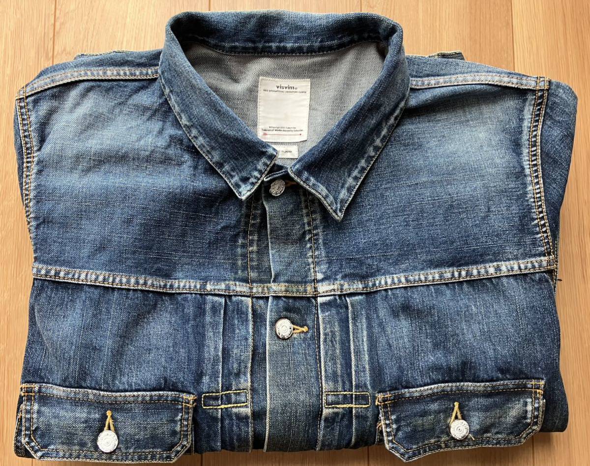 VISVIM 19AW 0119205006006 SS 101 JKT DRY DMGD-1000デニムジャケット