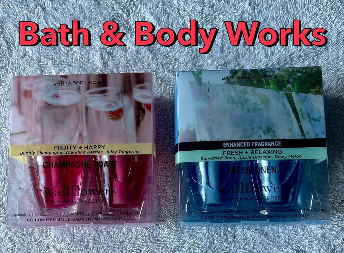 【送料無料】2箱（4個）Bath & Body Works バスアンドボディワークス 芳香剤 ルームフレグランス リフィル 部屋 ウォールフラワー D_画像1