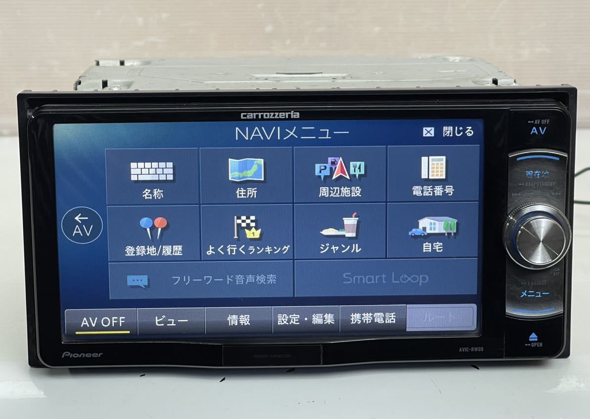  free shipping Carrozzeria Carozzeria AVIC-RW09 Memory Navi digital broadcasting TV Full seg /DVD/CD/SD/iPod/USB/HDMI/Bluetooth /MP3/WMA 2014 year 