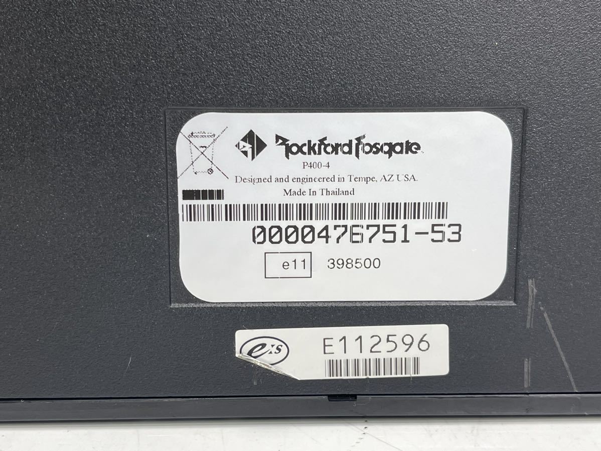 送料無料 Rockford Fosgate ロックフォード PUNCH P400-4 パワーアンプ アンプ パンチシリーズ 4chアンプ_画像8