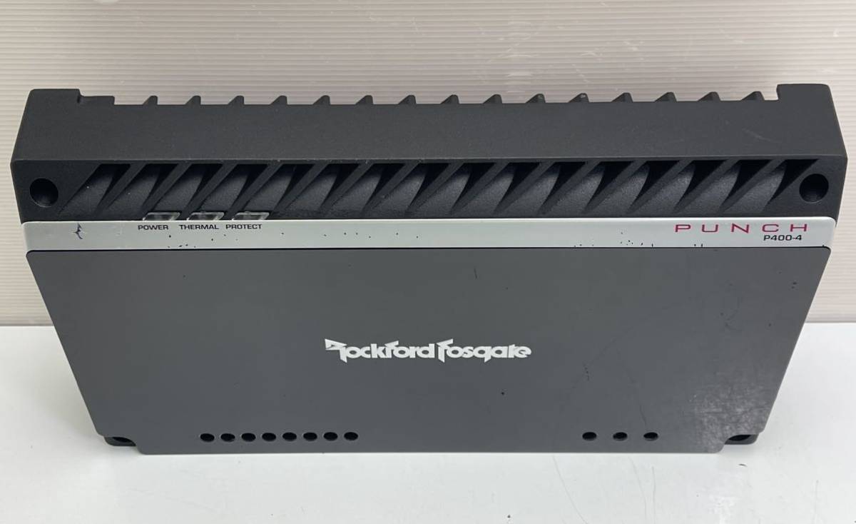 送料無料 Rockford Fosgate ロックフォード PUNCH P400-4 パワーアンプ アンプ パンチシリーズ 4chアンプ_画像4