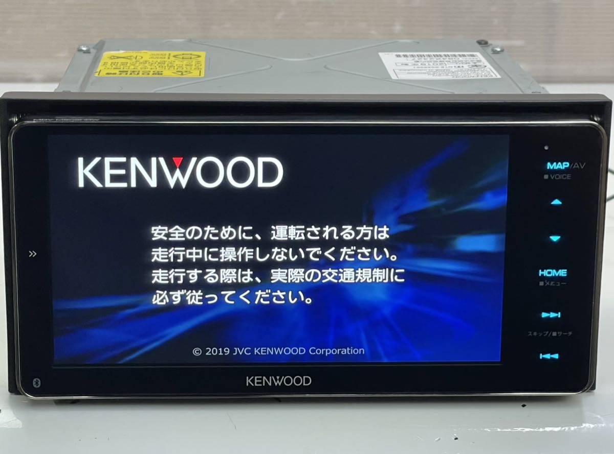 美品 送料無料 KENWOOD ケンウッドMDV-M906HDW メモリーナビ 2022年ワイドBluetooth/フルセグTV/DVD/CD/USB/iPod-iPhone/SMART USEN 動作品_画像1