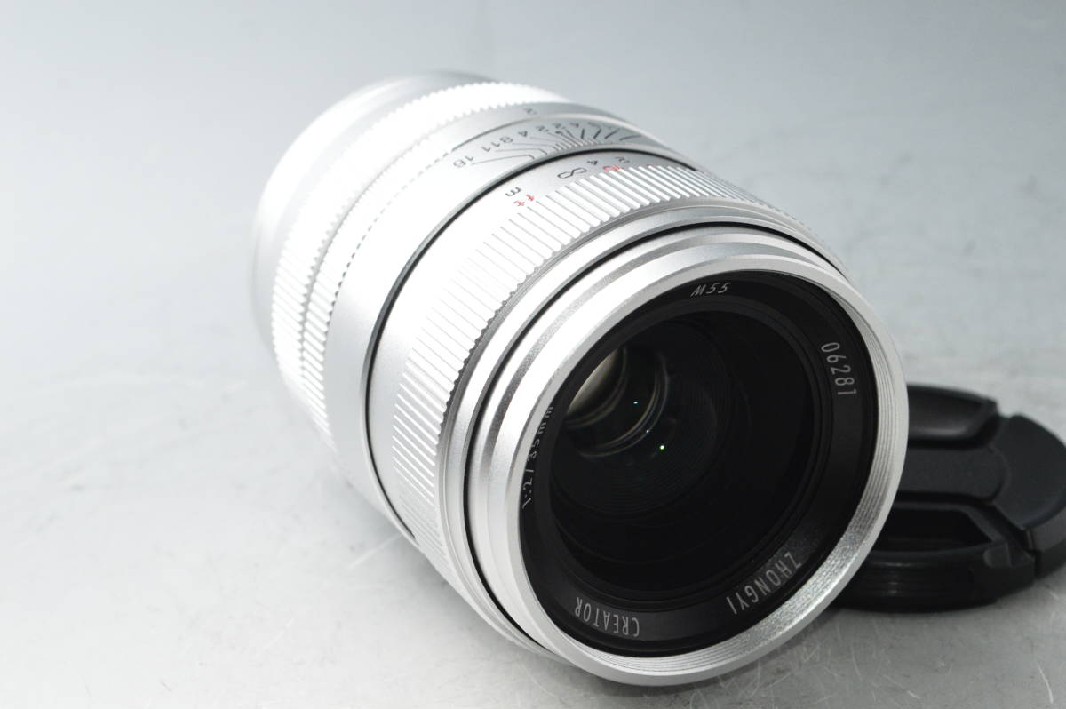 #a0694【美品】 中一光学 CREATOR 35mm F2 ソニーE用/フルサイズ対応 シルバーの画像2