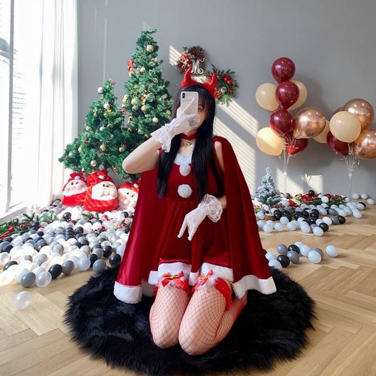 サンタコスプレ クリスマス サンタ コスプレ サンタクロース ワンピース コスプレ衣装