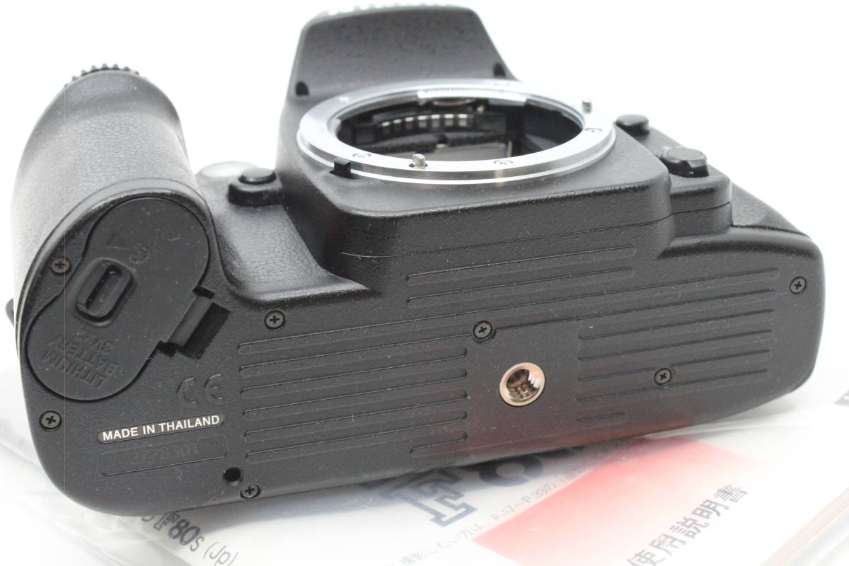 【動作確認済／美品】 ニコン Nikon F80D ボディ 取説 MT3980_画像7