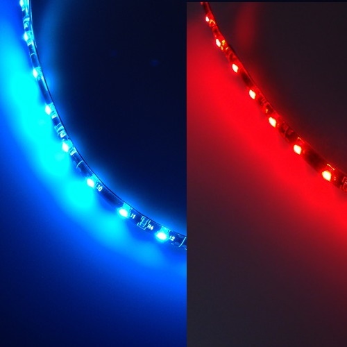  high luminance SMD LED tape ice blue / red 30cm