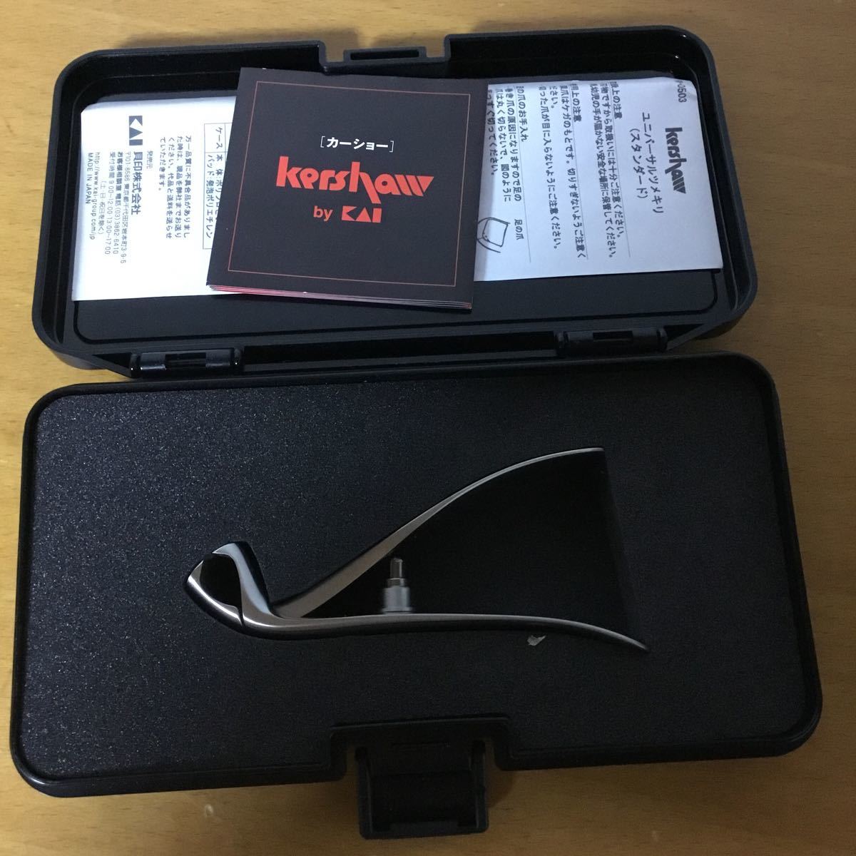 ☆ O30☆ 送料185円可 未使用 kershaw カーショー by KAI 貝印 ユニバーサル ツメキリ 爪切り 日本製_画像1