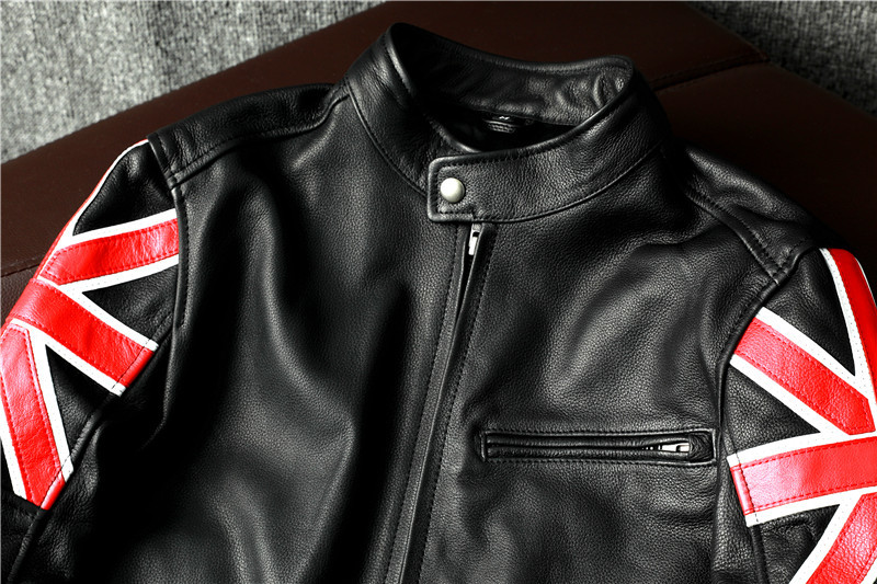 新入荷●高品質 レザージャケット ジャン カウハイド 牛革 ライダースジャケット シングルライダース メンズファッション 本革 S～4XL_画像6