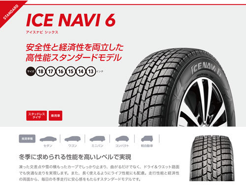 175/70R13 82Q 1本 グッドイヤー アイスナビ 6 ICE NAVI 6_画像2