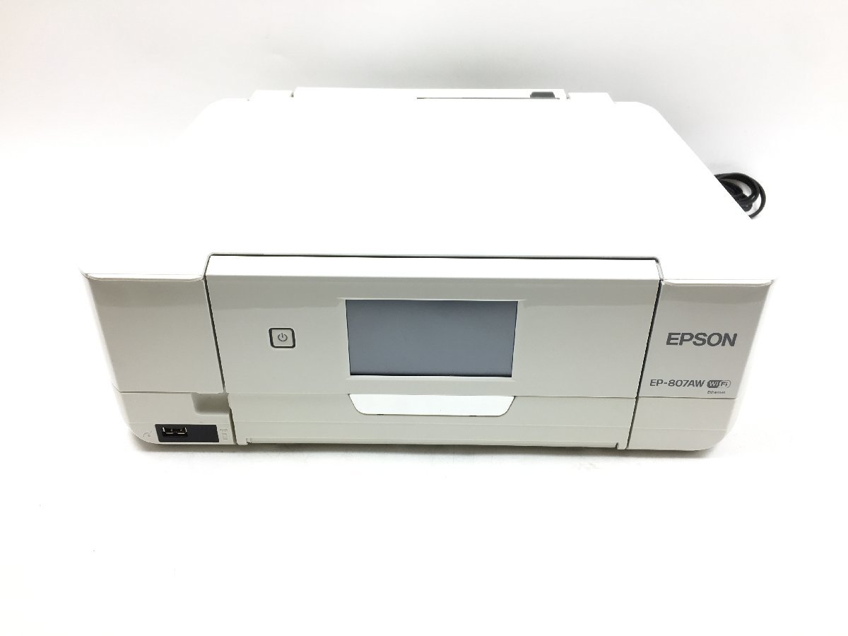 EPSON EP-808AW 本体と電源ケーブルのみ 写真用紙のおまけ付き - OA機器