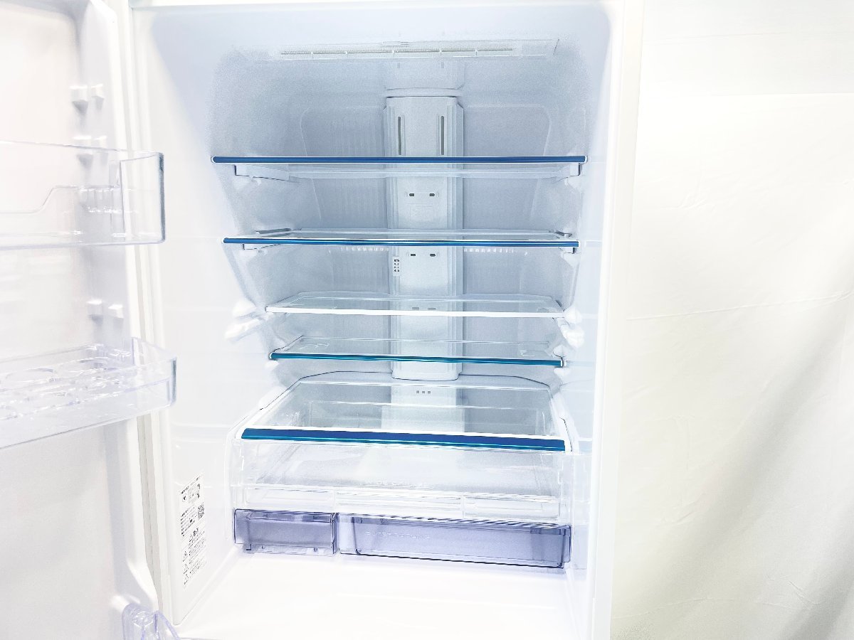 美品 2023年製 MITSUBISHI 三菱電機 冷蔵冷凍庫 置けるスマート大容量 MBシリーズ MR-MB45JL-W 左開き 451L 5ドア 自動製氷 d10003su_画像4