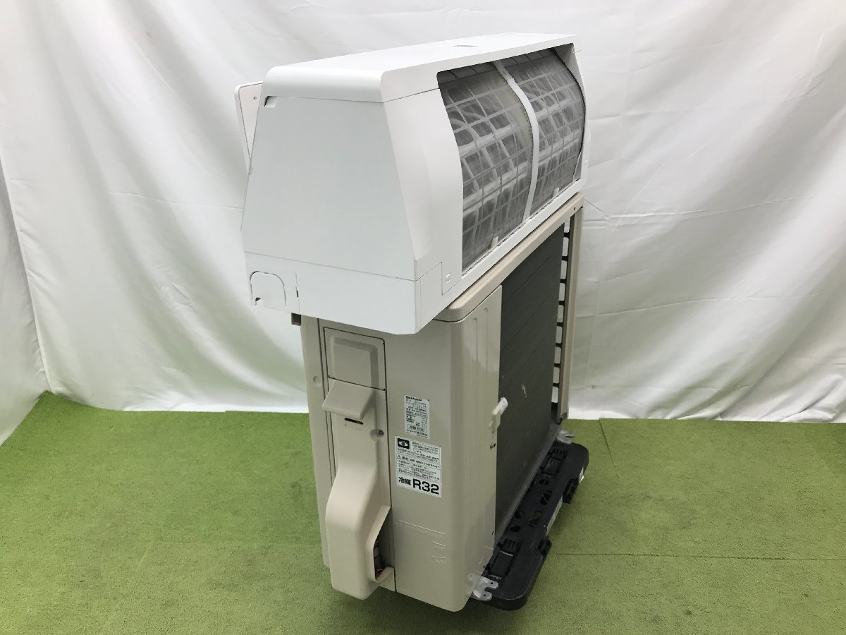 美品 SHARP シャープ ルームエアコン H-Hシリーズ AY-H22H-W おもに6畳用 2.2kW プラズマクラスター 2018年製 1円～ d10098su_画像2