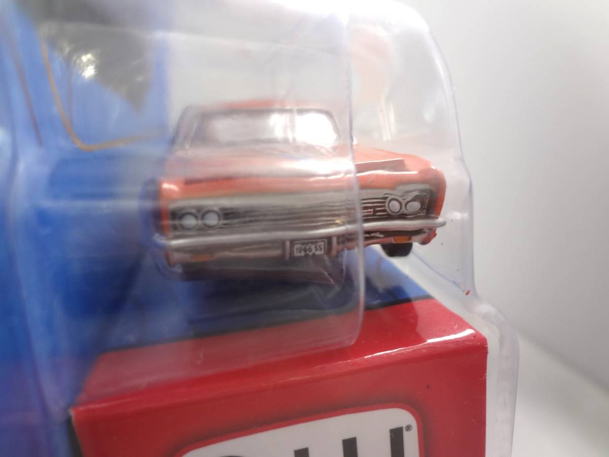 AutoWorld オートワールド 1/64 1966 Chevy Impala SS シェビー インパラSS オレンジ ③の画像6