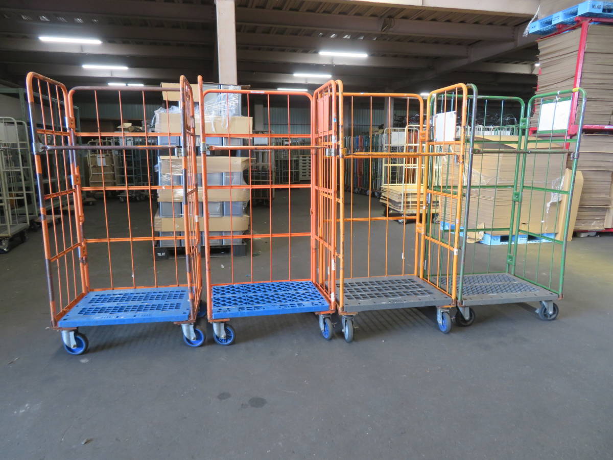 最安値挑戦!】 I-56)来店・引き取り限定☆かご台車 4台まとめて