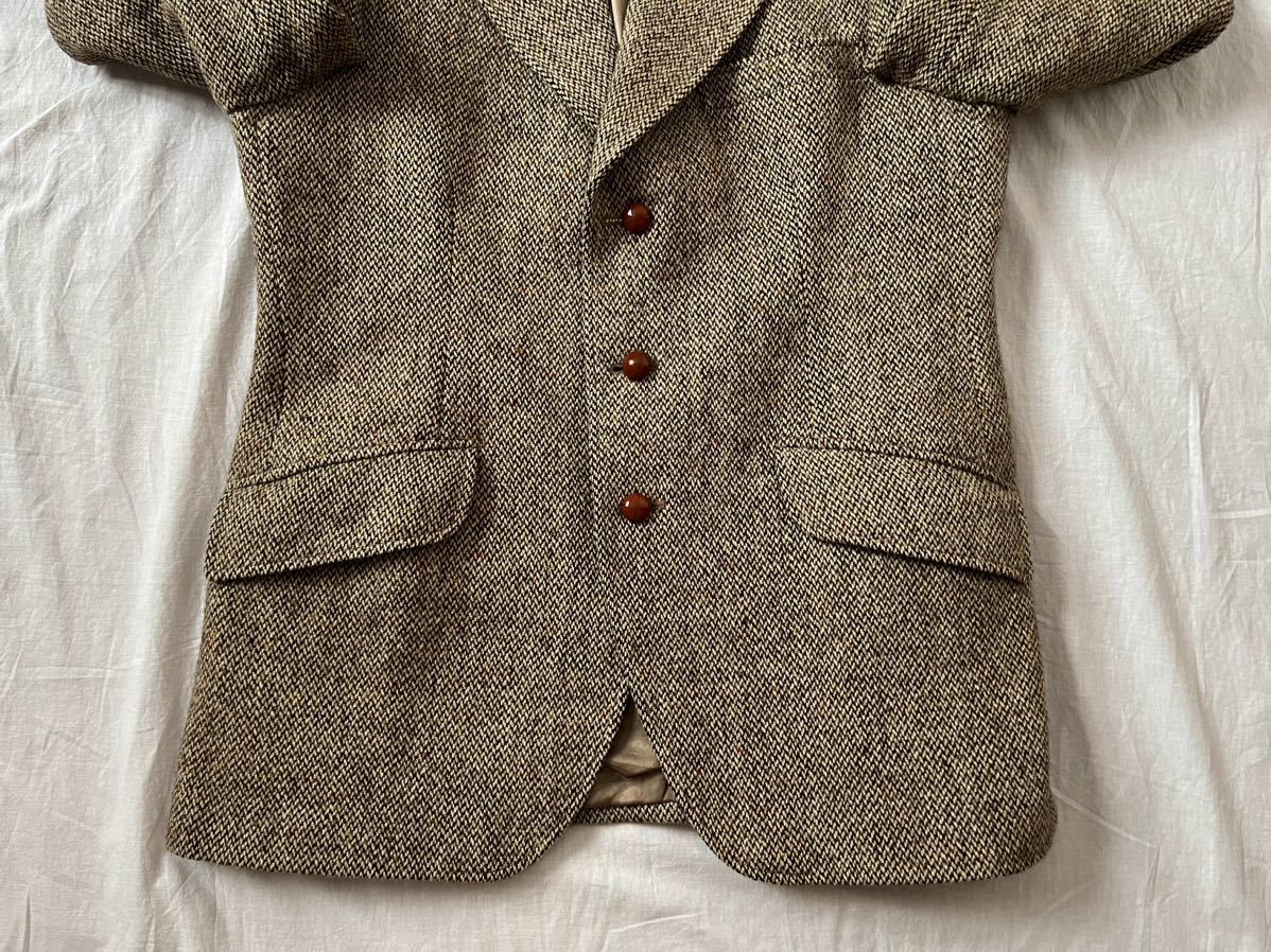 希少 60s 英国製 Dunn&Co テーラードジャケット ハリスツイード Harris Tweed ヴィンテージ ヘリンボーン ANATOMICA  DUNN JACKET元ネタ ①