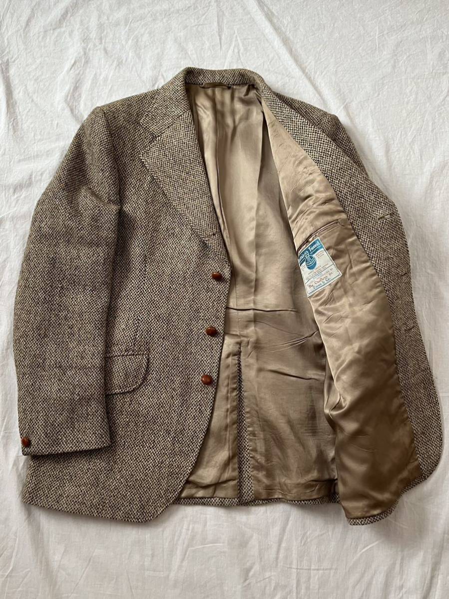 希少 60s 英国製 Dunn&Co テーラードジャケット ハリスツイード 希少 60s 英国製 Dunn&Co テーラードジャケット ハリスツイード