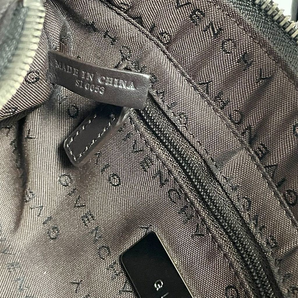 即決 GIVENCHY ジバンシー ロゴ レザー ミニ ハンドバッグ ジバンシィ