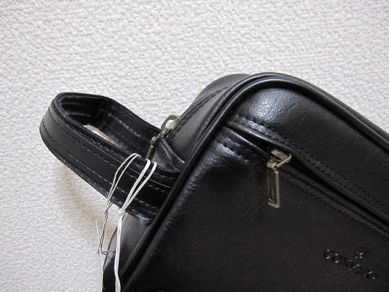 新品　CONVEX コンベックス　日本製 セカンドバッグ　黒 ブラック　heliaシリーズ._画像4