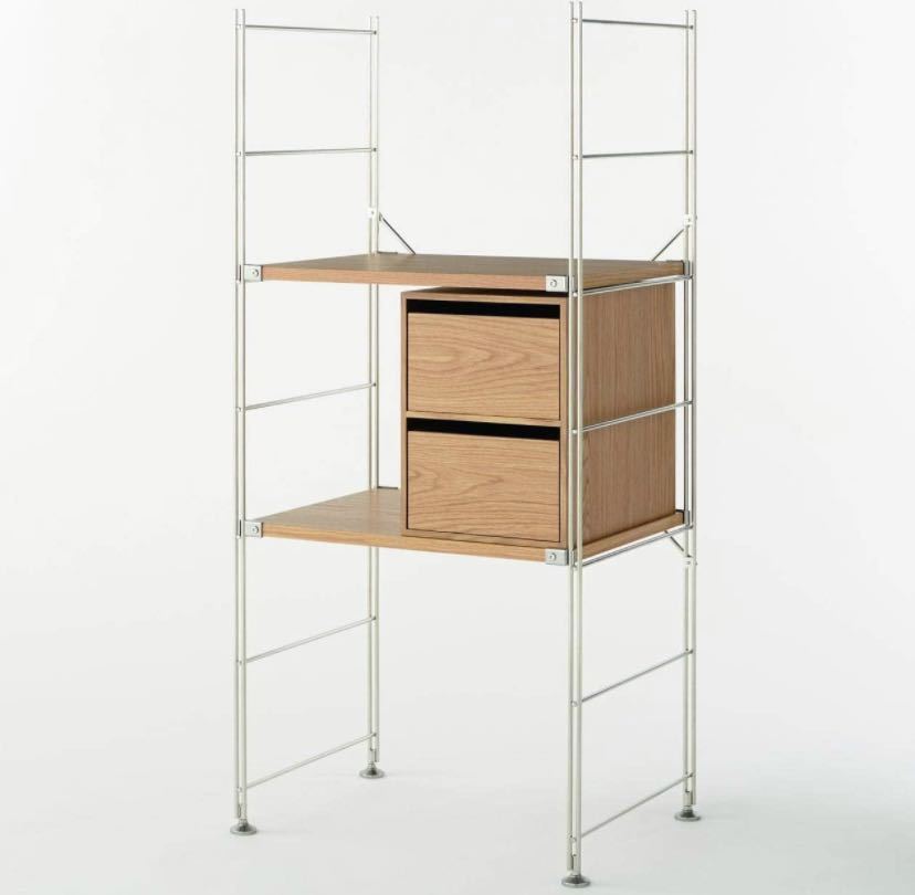 美品 廃盤希少 無印良品 木製収納ケース 引出式 2段 オーク材 幅 美品 廃盤希少 無印良品 木製収納ケース 引出式 2段 オーク材 幅