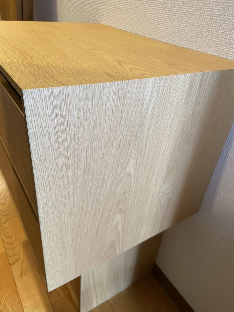 美品 廃盤希少 無印良品 木製収納ケース 引出式・2段 ワイド 美品 廃盤希少 無印良品 木製収納ケース 引出式・2段 ワイド