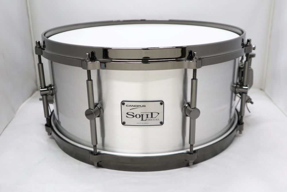 スネア CANOPUS Limited Edition Solid Metal Aluminum Snare