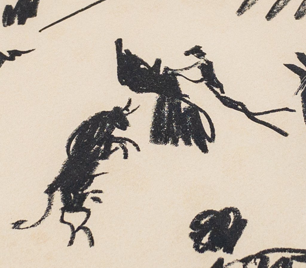 【SHIN】パブロ・ピカソ「闘牛場」 リトグラフ　1961年　額装　キュビズム　Pablo Picasso_画像5