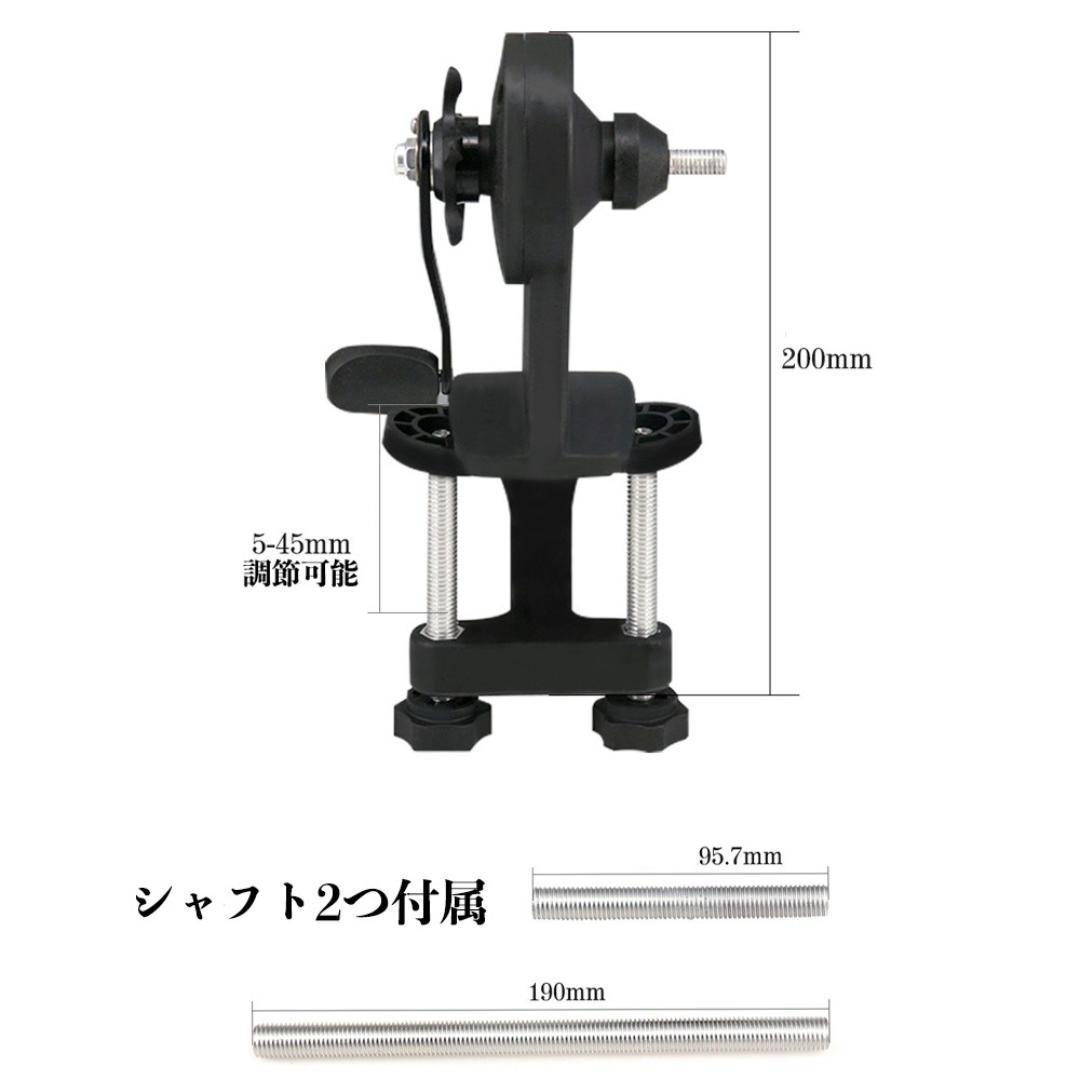 YU171 釣りライン巻 ライン巻 リール糸巻き機 釣りリール ライン巻き取り機 釣り糸ワインダー リールライン巻き 糸ヨレ軽減 テブール固定式_画像3