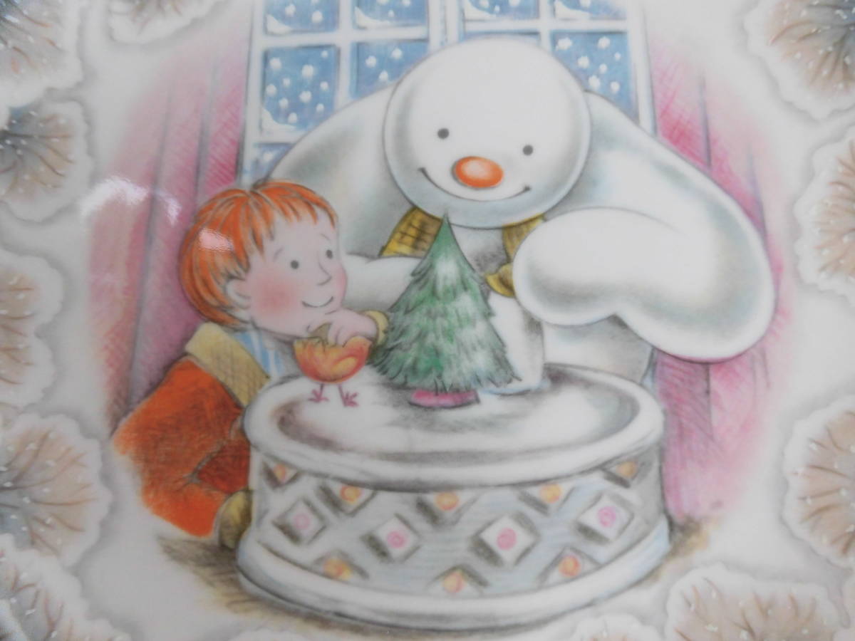  unused * record goods * Royal Doulton /Royal Doulton snowman Christmas cake CHRISTMAS CAKE 21cm decoration plate * plate 