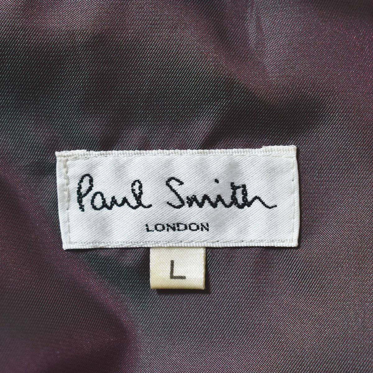 ★90s ヴィンテージ オールド ポールスミス Paul Smith 高密度ナイロン ショールカラー カーコート L オリーブ ビンテージ ミリタリー★_画像5