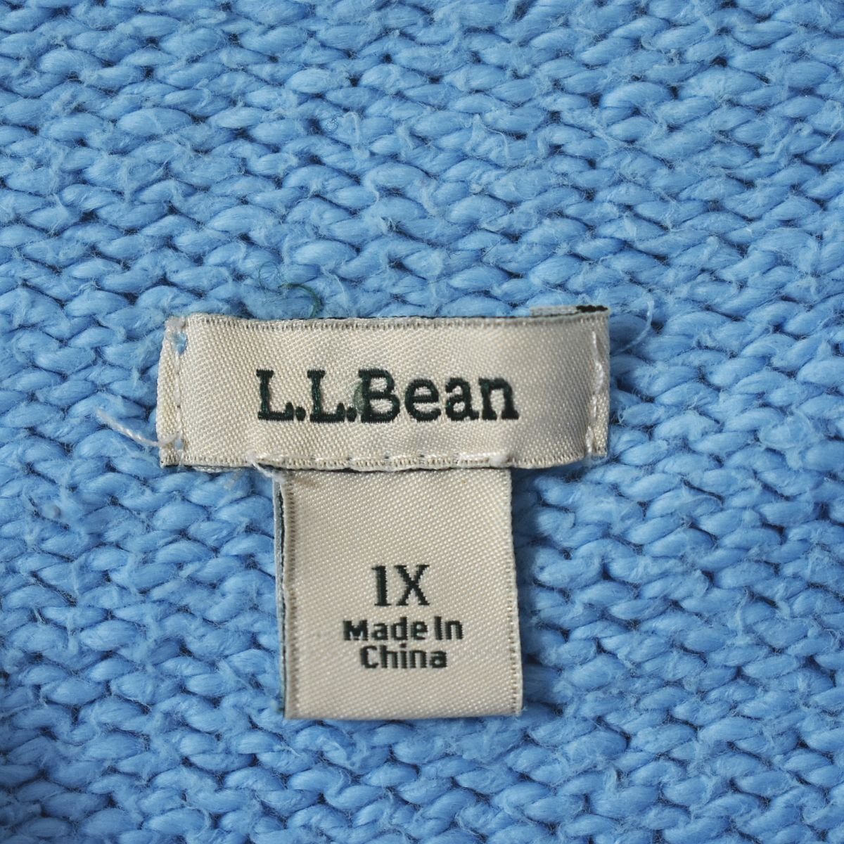 ♪00s オールド レアデザイン エルエルビーン L.L.Bean コットン ニット カウチン ジャケット 1X ビンテージ アウトドア カーディガン♪_画像4