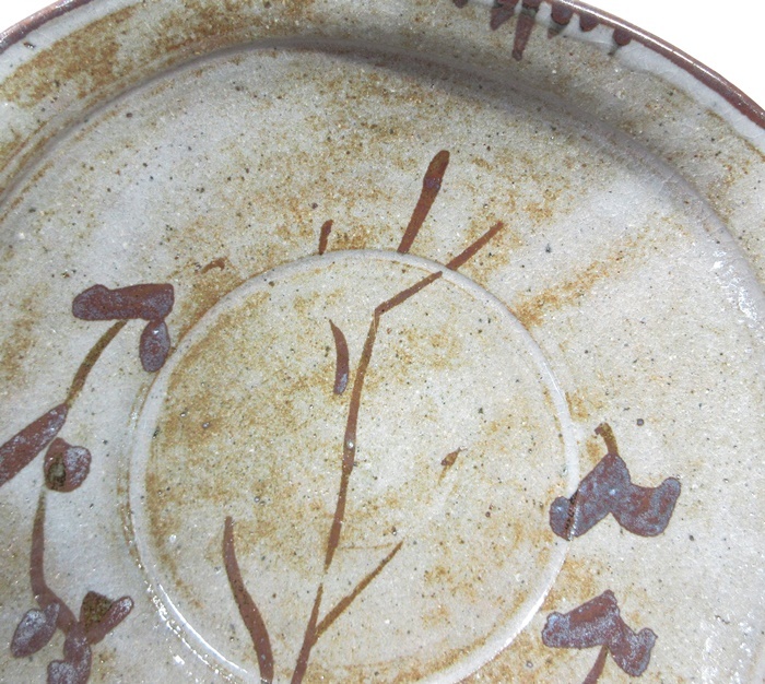 G0128】唐津焼 名工 西岡小十 絵唐津 四方 深皿 西岡良弘 斑唐津 G0128】唐津焼 名工 西岡小十 絵唐津 四方 深皿 西岡良弘 斑唐津