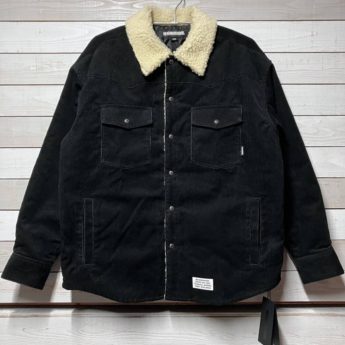 低価格の CORDUROY NEIGHBORHOOD L SIZE WESTERN ボアジャケット