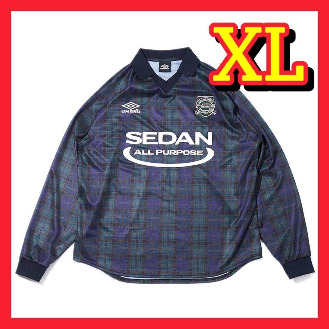 XL SEDAN ALL-PURPOSE × UMBRO Game Shirt アンブロ sedan all-purpose SEDAN ALL-PURPOSE セダンオールパーパス ゲーム サッカー シャツ