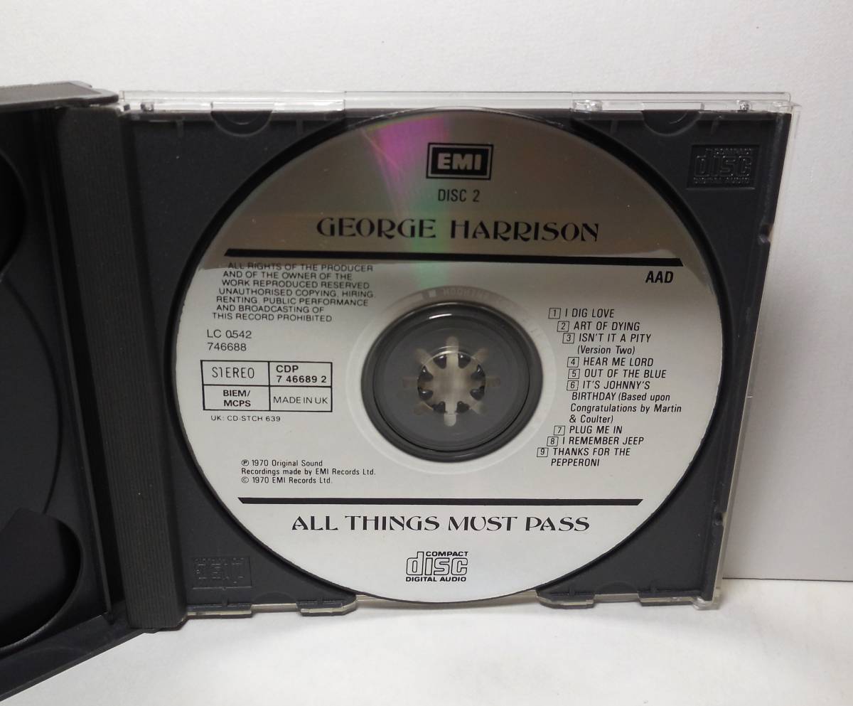 ジョージ・ハリスン/George Harrison「オール・シングス・マスト・パス/All Things Must Pass」UK 2CD CDS 7 46688 8_画像8