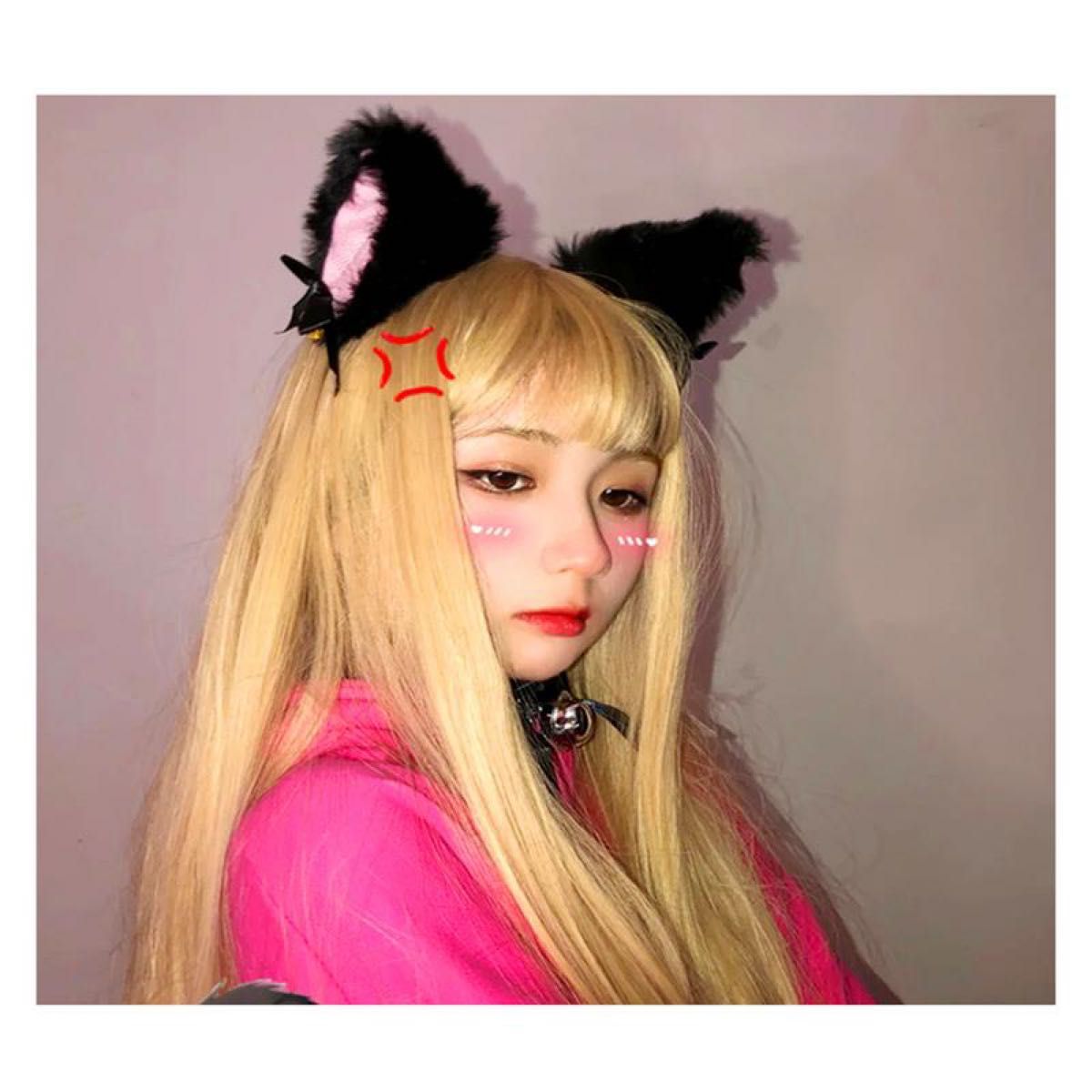 ふわふわ猫耳カチューシャ ねこみみ ネコ耳 コスプレ 女子