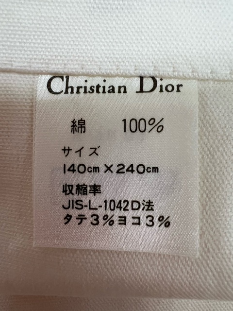 【菊水-8748】クリスチャンディオール Christian Dior シーツ 花柄 140㎝×240㎝サイズ 綿100％/寝具/(S)_画像7