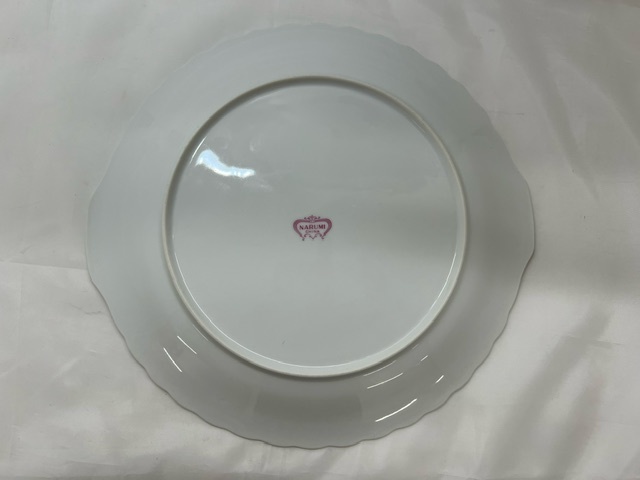 【菊水-8694】NARUMI CHINA ナルミチャイナ ケーキ皿 大皿 花柄/食器/陶磁器/(S)_画像3