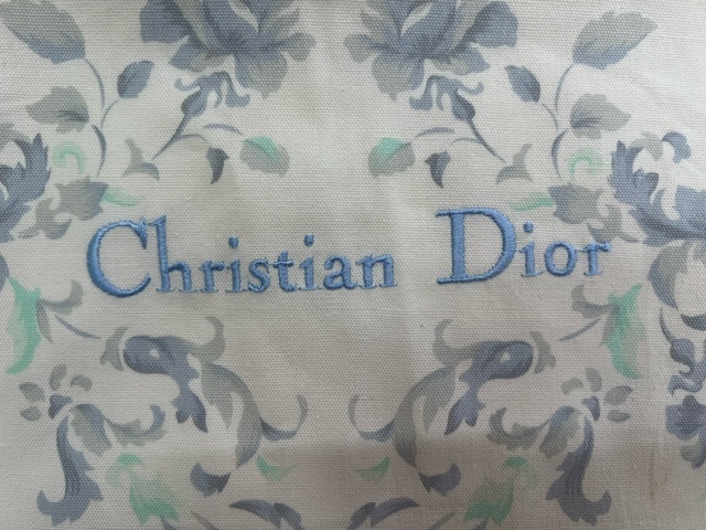 【菊水-8748】クリスチャンディオール Christian Dior シーツ 花柄 140㎝×240㎝サイズ 綿100％/寝具/(S)_画像2
