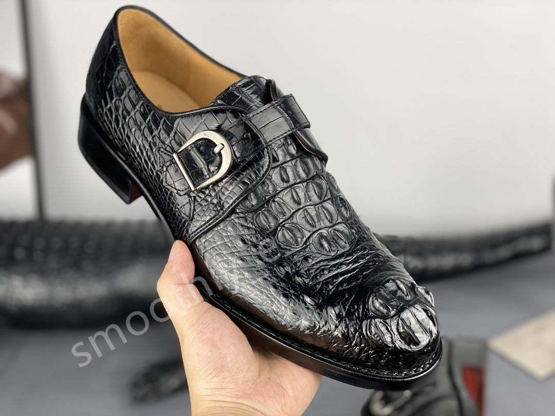 ハイセンス 紳士革靴 ベルトシューズ オンオフ兼用 特大コブ ビジネス