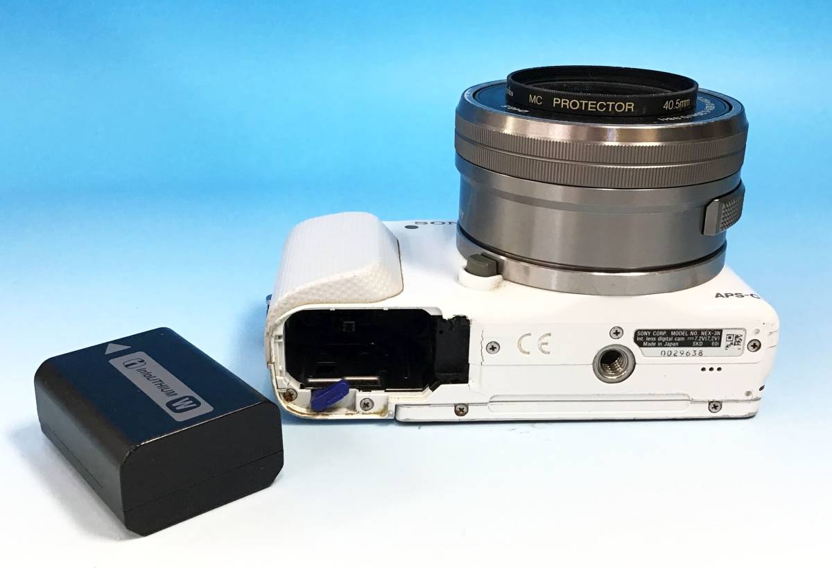SONY ミラーレス 一眼 カメラ NEX-3N ホワイト/白 ボディ レンズ E 3.5