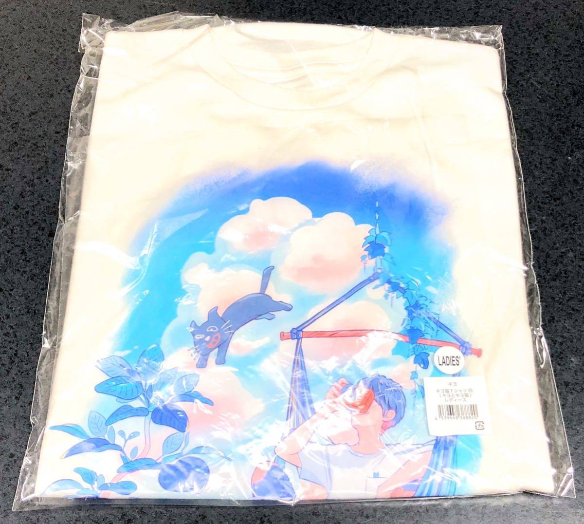 ゲーム実況者 キヨ キヨ猫Tシャツ ホワイト レディースサイズ ゲーム実況者 キヨ キヨ猫Tシャツ ホワイト レディースサイズ