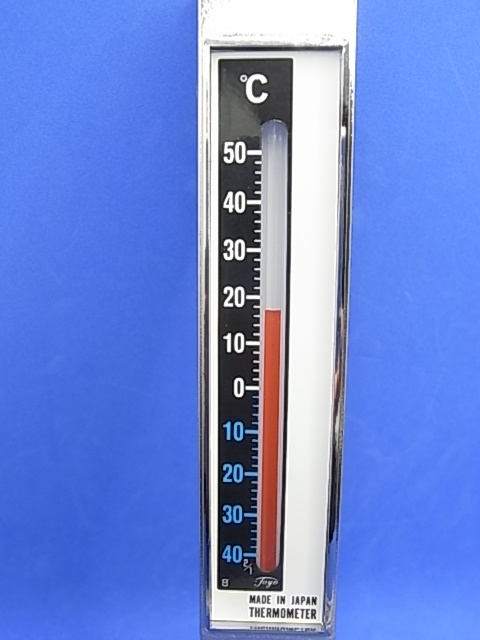 硝子式 隔測温度計　冷蔵庫用 温度計　複数有　-40℃～50℃　X-1 縦型　導管の長さ1.000mm　日本製　東洋計器株式会社　送料￥140_画像2