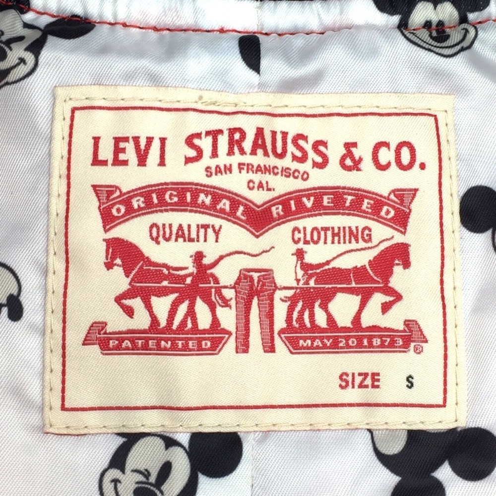 Levi's リーバイス ブルゾン ディズニーコレクション キルティングジャケット ボンバージャケット ブルゾン 赤 Sサイズ_画像7