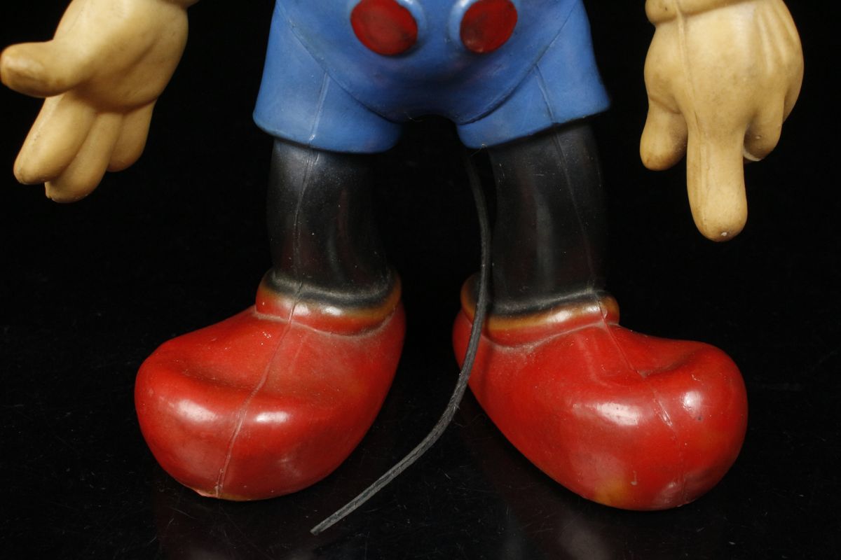 【LIG】ディズニー ミッキーマウス ラバードール 34㎝ フィギュア 1964年製 ヴィンテージトイ [.QE]23.10_画像7