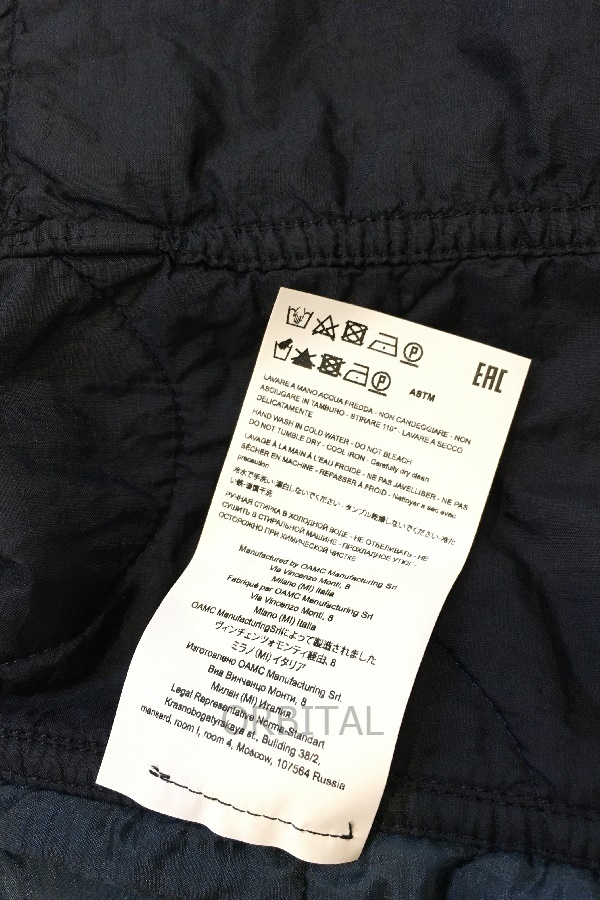 二子玉) OAMC RE:WORK 22SS Zipped Gilet 再構築 キルティングベスト オーエーエムシー OAXU429684 メンズ L 国内正規_画像9