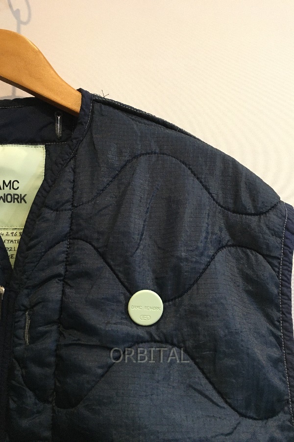 二子玉) OAMC RE:WORK 22SS Zipped Gilet 再構築 キルティングベスト オーエーエムシー OAXU429684 メンズ L 国内正規_画像5