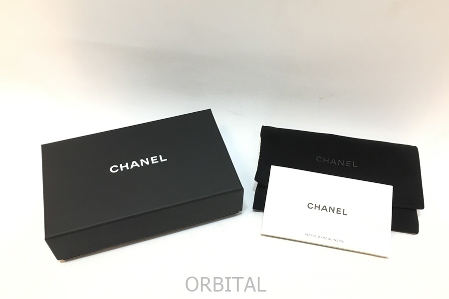 経堂) CHANEL シャネル マトラッセ キャビアスキン カードケース ブラック ゴールド金具 美品 AP0214 Y01864 箱、袋付_画像8